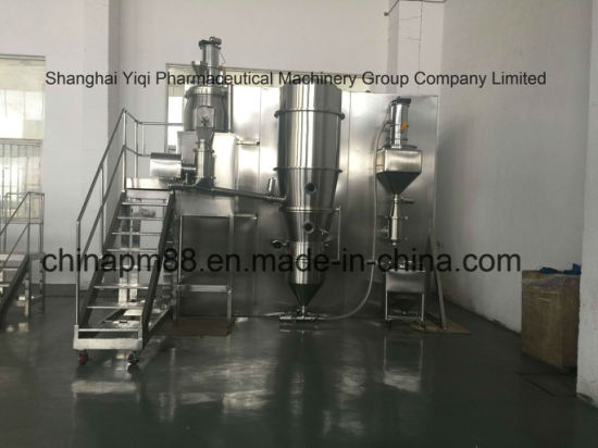 Sistema de processamento de secagem por granulação de preparação de sólidos totalmente fechado