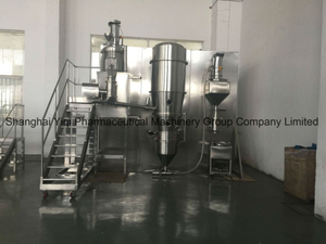 Sistema de granulação de secagem fechado da capacidade 30kg do leito fluido